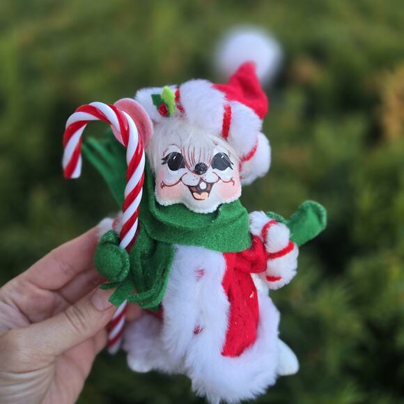Peppermint Twist Annalee Mouse Figure Christmas - Picture 1 of 6